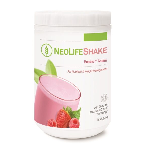 Notre délicieux et pratique NeoLifeShake aide à satisfaire la faim tout en vous donnant une énergie durable tout au long de la journée. Basé sur la science de la nutrition cellulaire et la technologie de contrôle de la réponse glycémique pour une nutrition quotidienne et une gestion du poids en déplacement. Essayez nos délicieuses saveurs : vanille crémeuse, chocolat riche et baies n' crème.